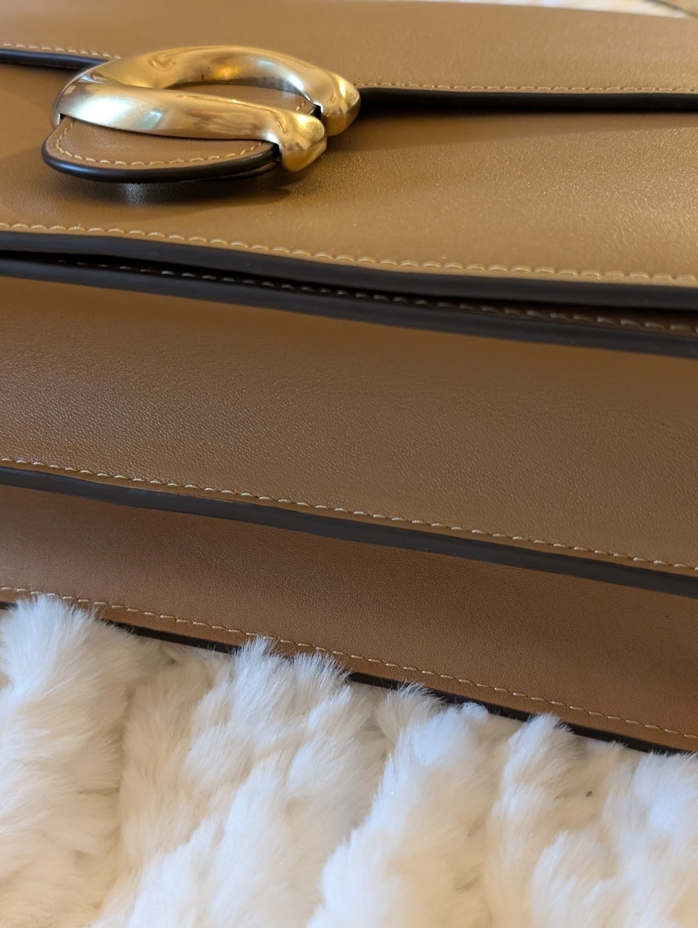 NWT. Coach Chain Tabby Shoulder Bag 30 Honey Brown - Picture 7 of 14